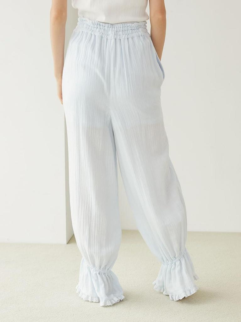 Gelato Pique Gauze Long Pants PWFP245266 BLU Women's