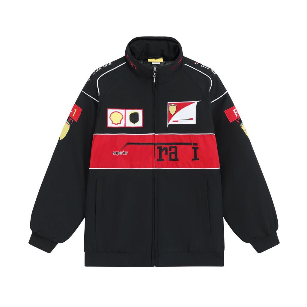 Herren F1 Rennanzug Lederjacke: BMW Stickerei, PU-Leder, Motorrad- & Baseball-Stil