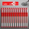 Lot de 200 stylos standard européen 0,5 mm: Stylos à bille à pointe fine à séchage rapide, noir et rouge, pour étudiants.