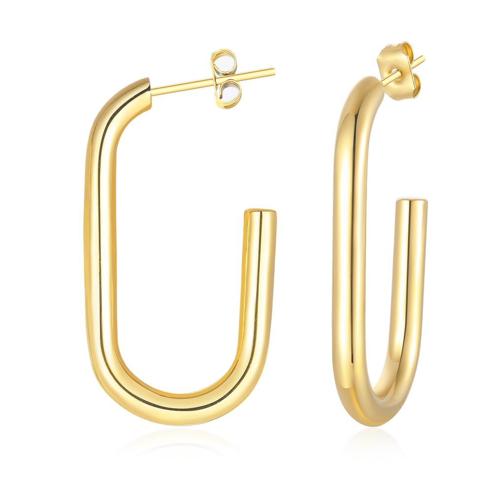 Statement Earring for Women, Stainless Steel Metal Chic Ear Jewelry Wholesale Trendy 2025