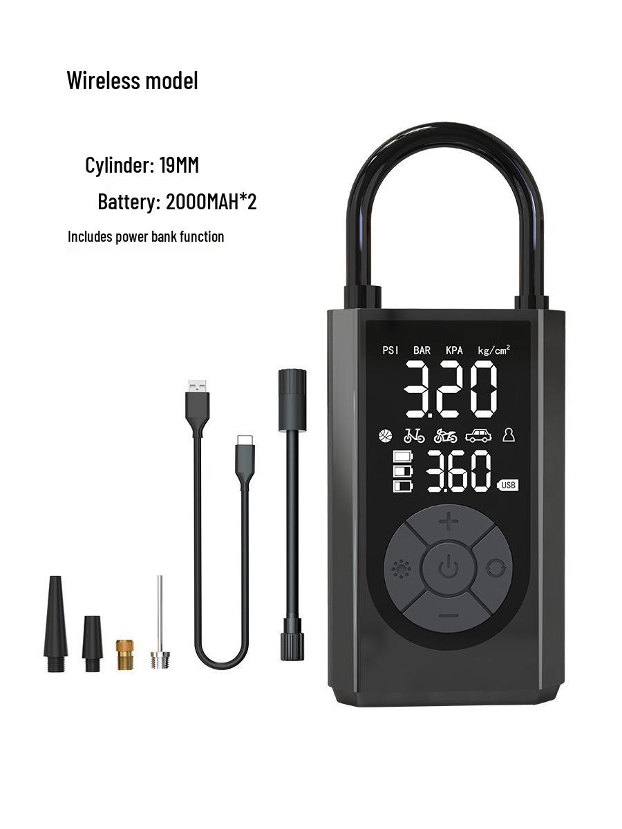 

Умный портативный электрический насос двойного назначения для накачивания шин автомобилей и велосипедов