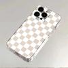 Space Black Plaid Pattern Clear Phone Case For Xiaomi Mi 15 T Pro 14T 13T 12T Mi 17 Pro 15 14 13 12 11 Lite 5G Silicone Cover