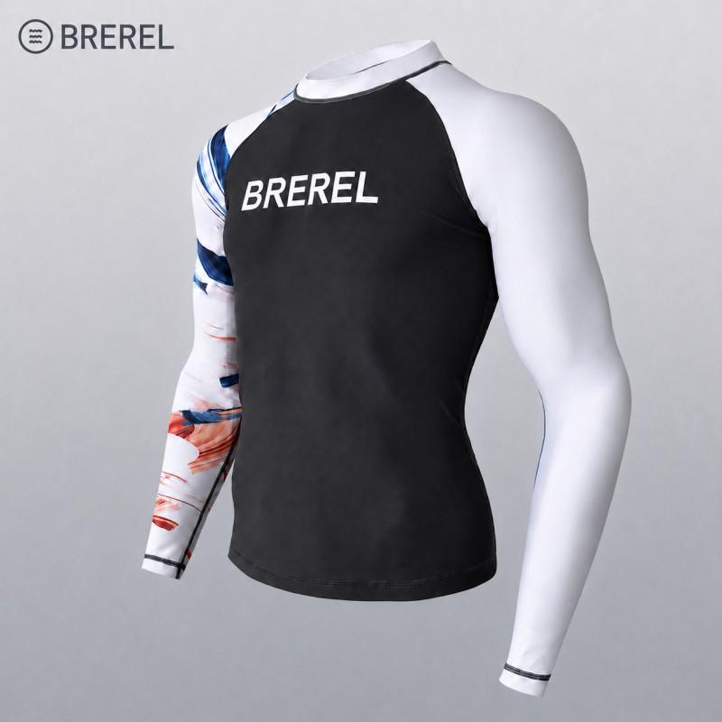 Herren UV-Schutz Rash Guard Set Langarm Schnelltrocknend Badeanzug Surfen Schnorcheln Tauchen Schwimmen