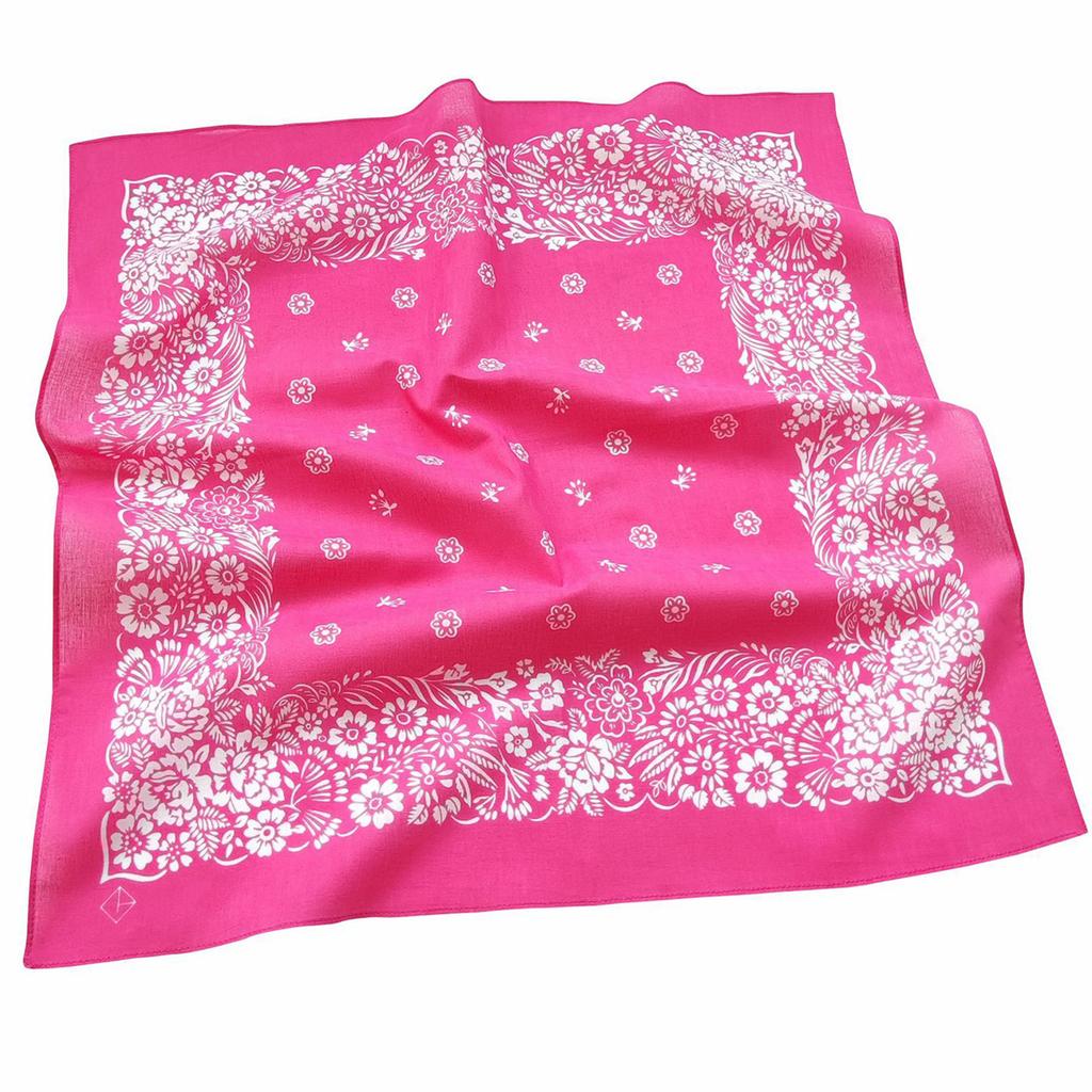 Multiuse Flower Pattern Headscarf for Street Dance Digital Print Head Covering Outdoor Activity Cycling Hiking Headscarf