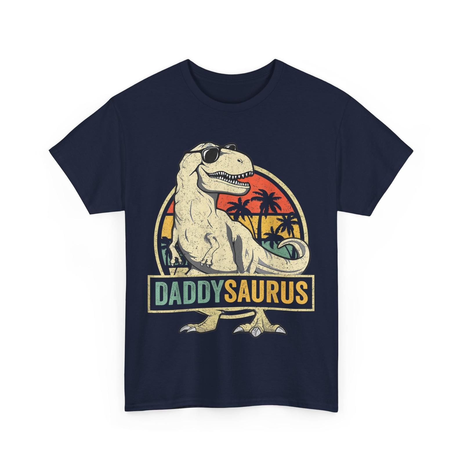 Daddysaurus T Rex Dinosaur Daddy Saurus Family Matching T-Shirt Mens Womens Tees Top 3XL
