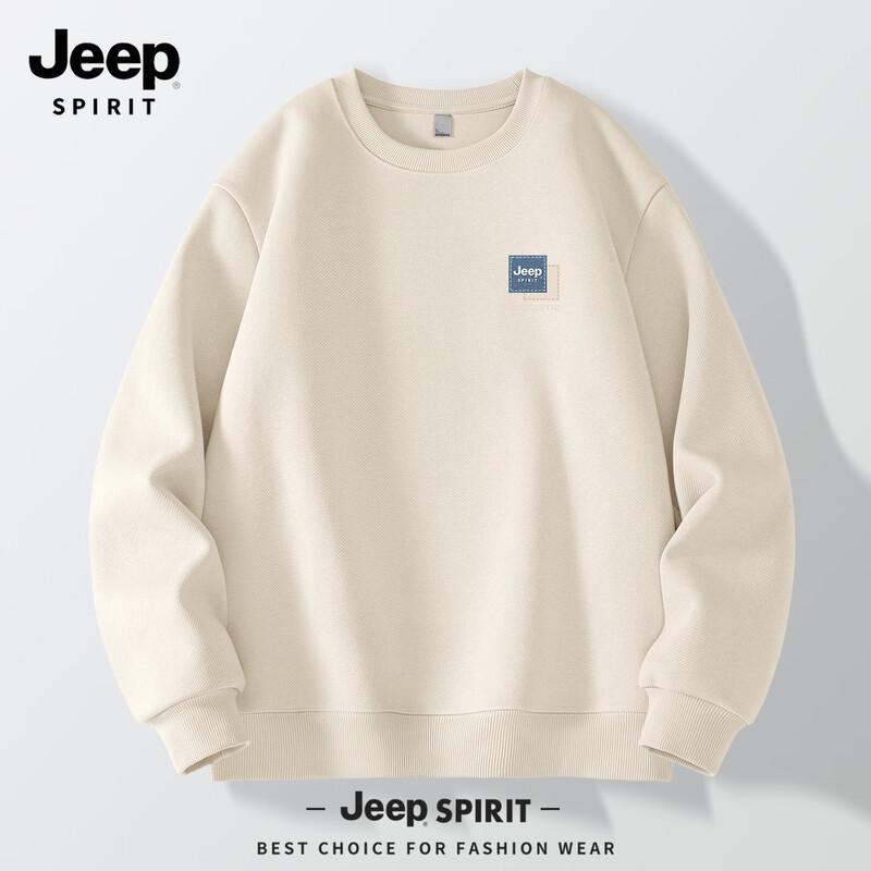 JEEP SPIRIT Men s 2025 Loose Fit Sporty Sweatshirt M