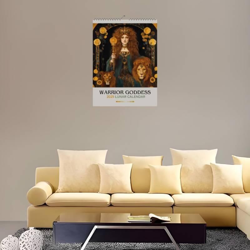 Goddess 2025 Worrior Calendar Fashion Cartoon Restaurant Decoration Calendar
