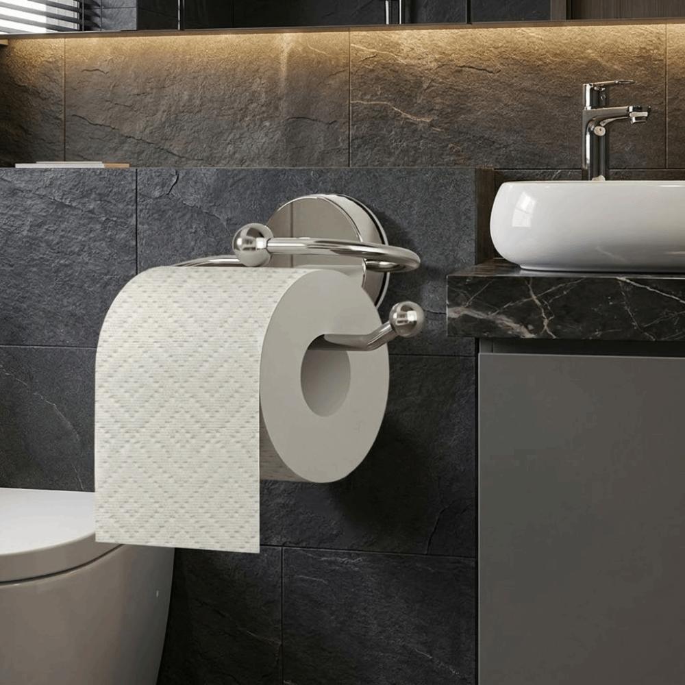 Rust-Resistant Bathroom Tissue Holder Stainless Steel Roll Holder Toilet Paper Storage Rack  Toilet
