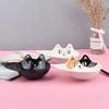 Ceramics Cute Cat Salad Bowl One Ear Dessert Bowl Japanese Three-coloured Cat Ceramic Tableware Home Kitchen Supplies Dinnerware