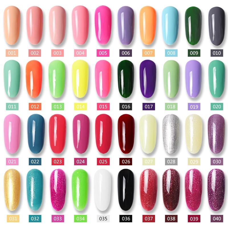 Mobray 80 Colors Gel Nail Polish 8ML Semi Permanent Gel Lacquer Soak Off UV Gel for Nail Art