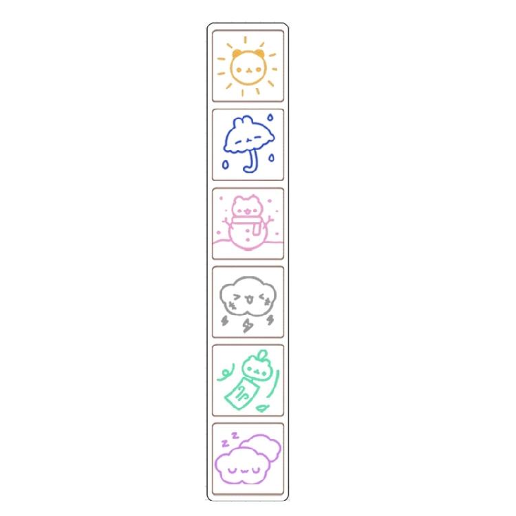 Six Tampons à Motifs Adorables pour les Amateurs de Journal Créatif et les Passionnés de Papeterie Tampons Décoratifs Scrapbooking