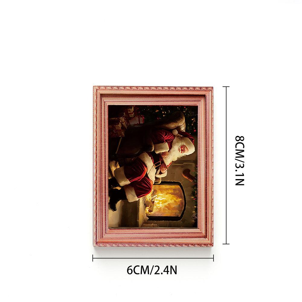 Retro Christmas Photo Frame Magnetic Sticker: Perfect Party Atmosphere Decoration