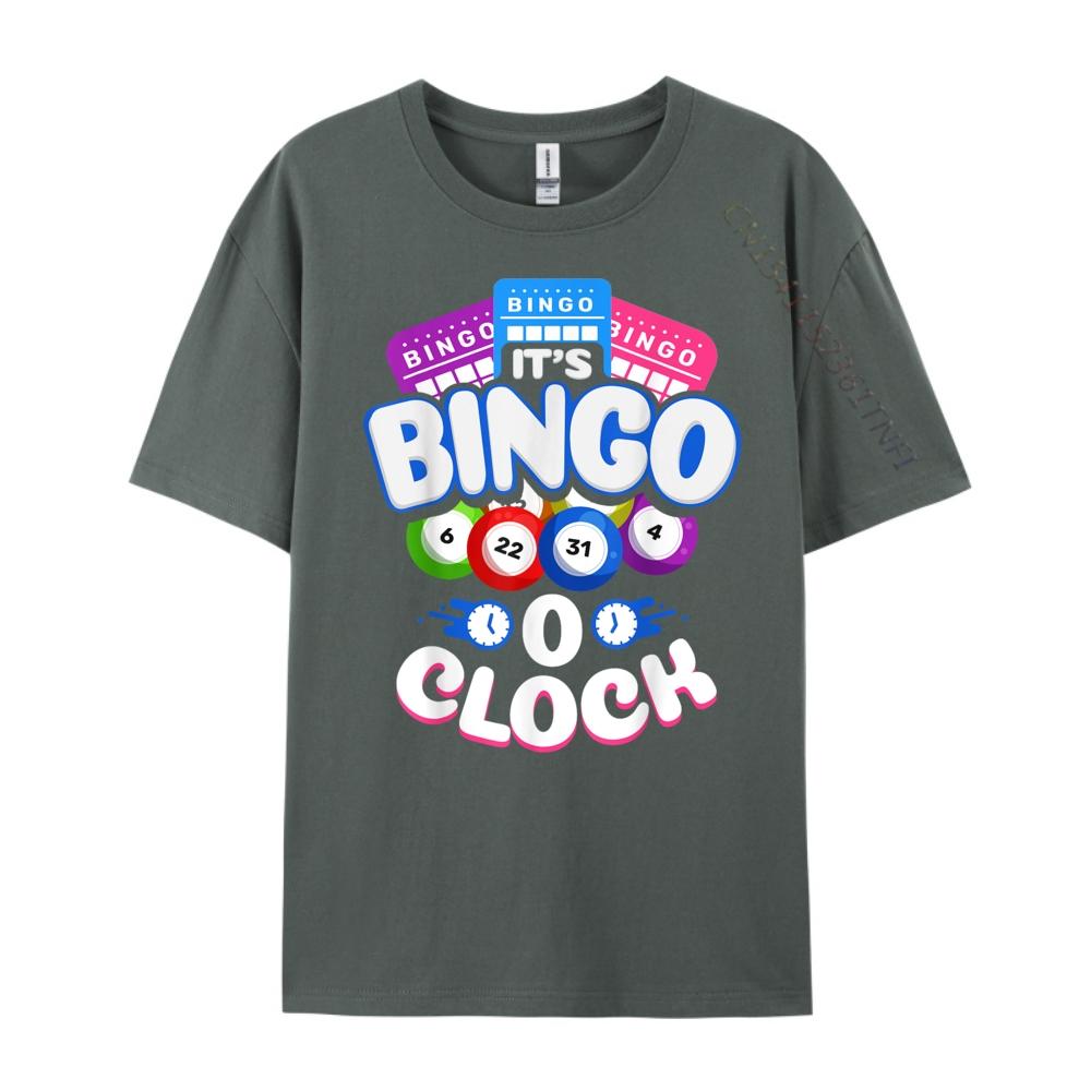 Its Bingo O Clock Bingo Player Grandma Vintage T Shirt Men Mens TShirts Printing