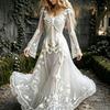 Hot Sale Craft V-Neck Sweet Ladies Halloween Dress Ladies Dress