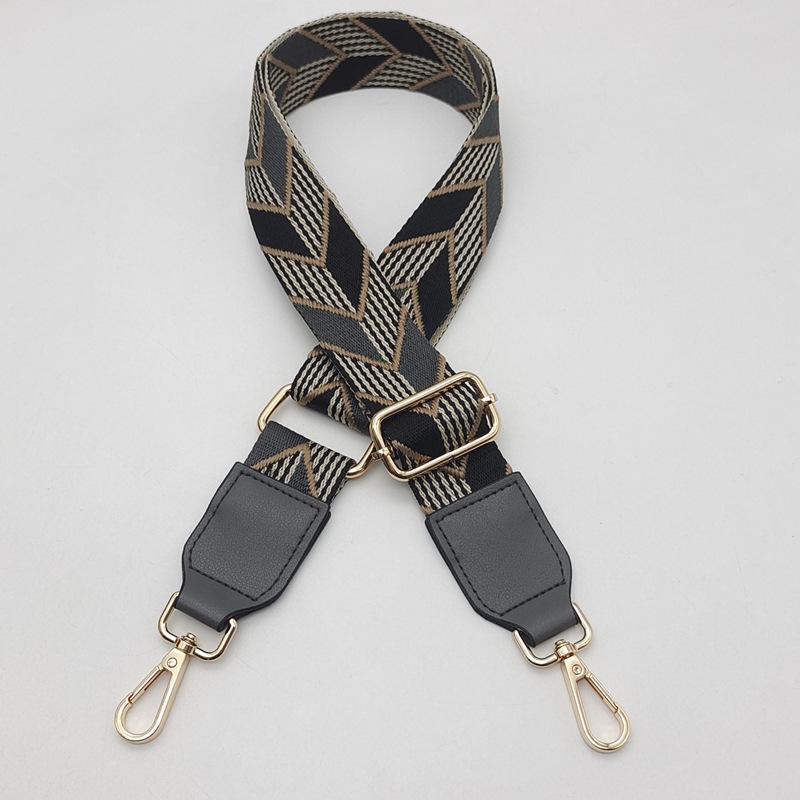 Adjustable Crossbody Strap: Colorful Leaf Design with Load-Reducing Pendant