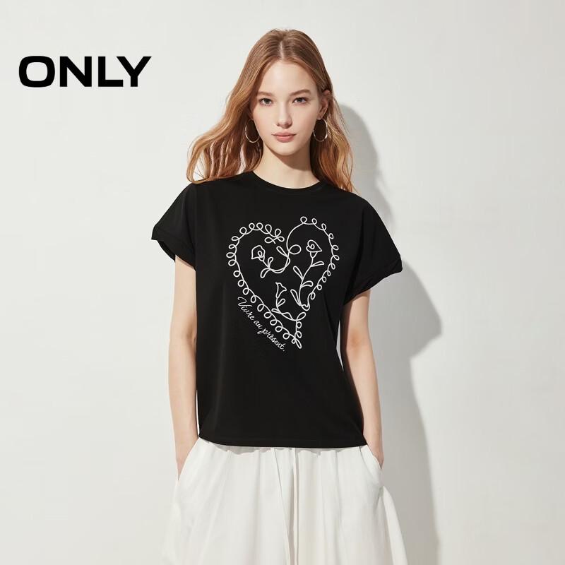ONLY Women s 2026 Spring Art-Inspired Floral Print T-Shirt XS