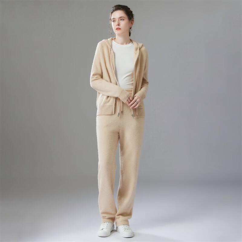 Fantrue Women's Loose Straight-Leg Cashmere Blend Pants