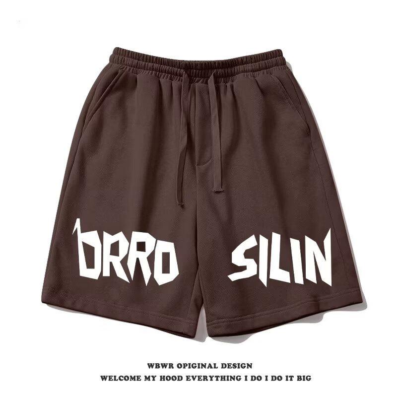 

Шорты мужские летние тонкие баскетбольные спортивные брюки для центра, свободные и универсальные повседневные брюки для фитнеса One size коричневый