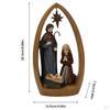 Nativity Resin Religious Baby Scene Figurine Stable Statue And Sculpture Ornaments