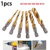 Convenient Hex Shank Threaded Tap Drill Bit for Various Materials