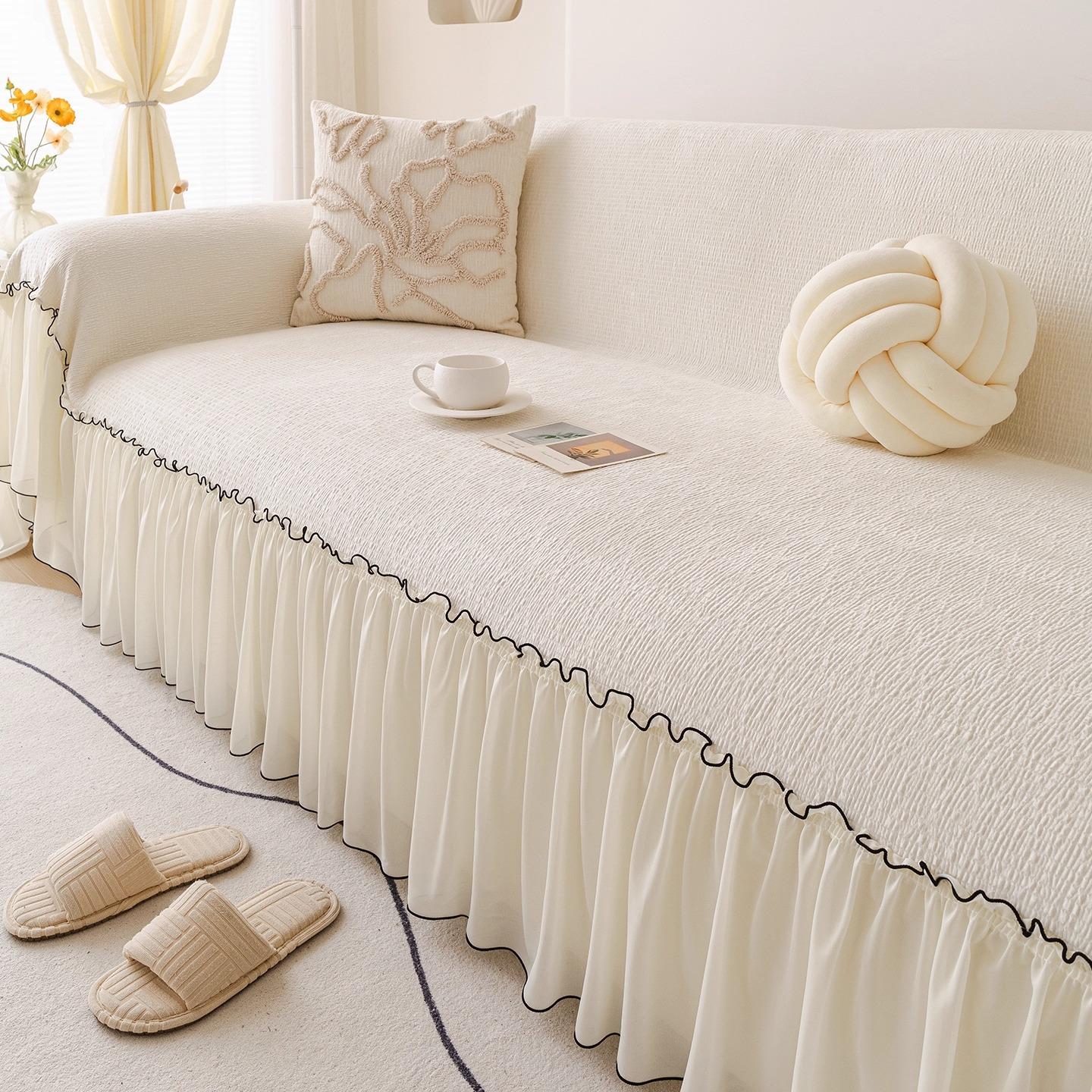 

Кремовый диванный чехол Wind 2025 новый универсальный на четыре сезона цельное диванное полотенце защита от царапин кошек всевключающий универсальный чехол 180*130cm