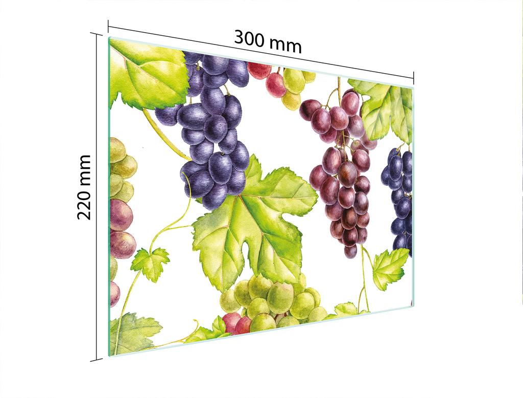TAGLIERE IN VETRO 30x22 FRUTTA