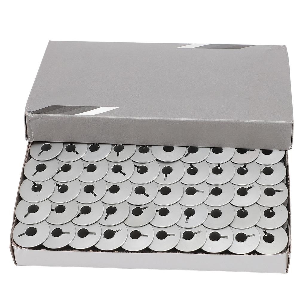 Sewing Bobbins 55623A Oxidized Slotted White Color Aluminum Sewing Machine Bobbins