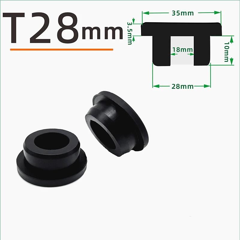 Schwarzer Silikonstopfen Ø 6mm-81,3mm Runde Staubdichte Dichtkappe Hitzebeständiger Silikon-Lochstopfen Dichtungs-Endkappe Schutzhülle