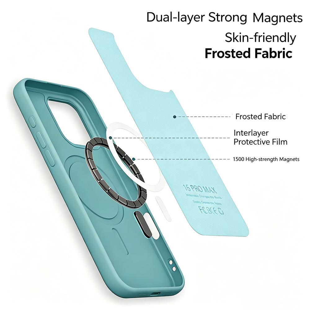 Magnetic Matte Soft TPU Phone Case For Magsafe iPhone Air 17 E 17E 16 15 Plus 14 13 12 11 Pro Max X XS XR 16E Anti-drop Solid Color Protective Cover