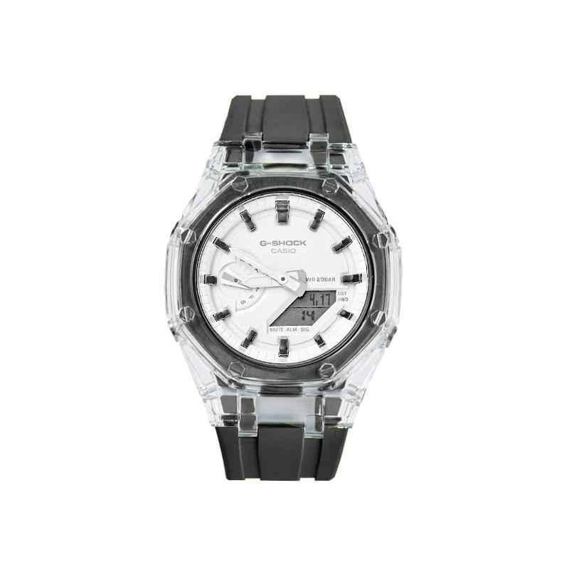 Casio Customized Watch Modified Series Dark Night Lightning Trend Modification Waterproof Luminous Quartz AnYeShanDian(BingChuanHeiDianDuHeiKeDu)