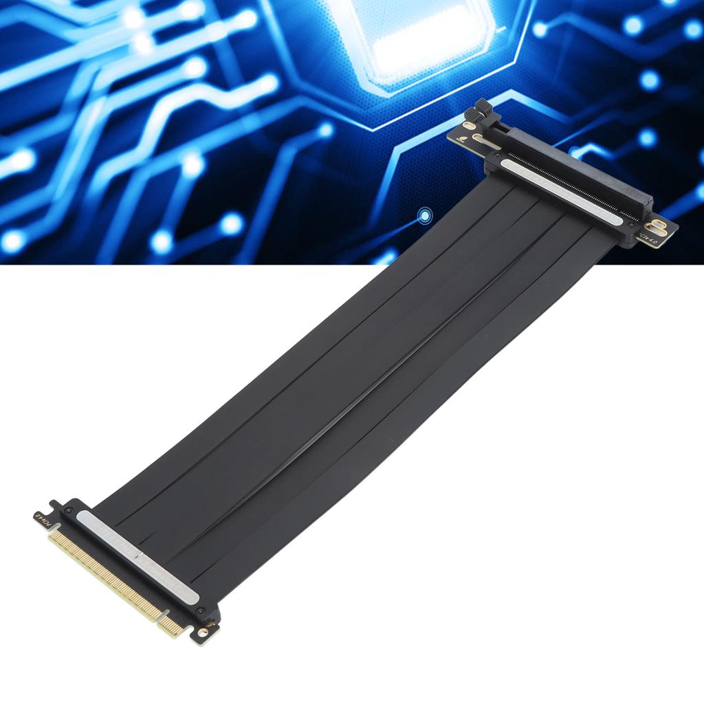 PCIE4.0 X16 Extension Cable High Speed Shielding GPU Riser Cable Flexible Right Angle for 3090ti 3090 3070ti 3070