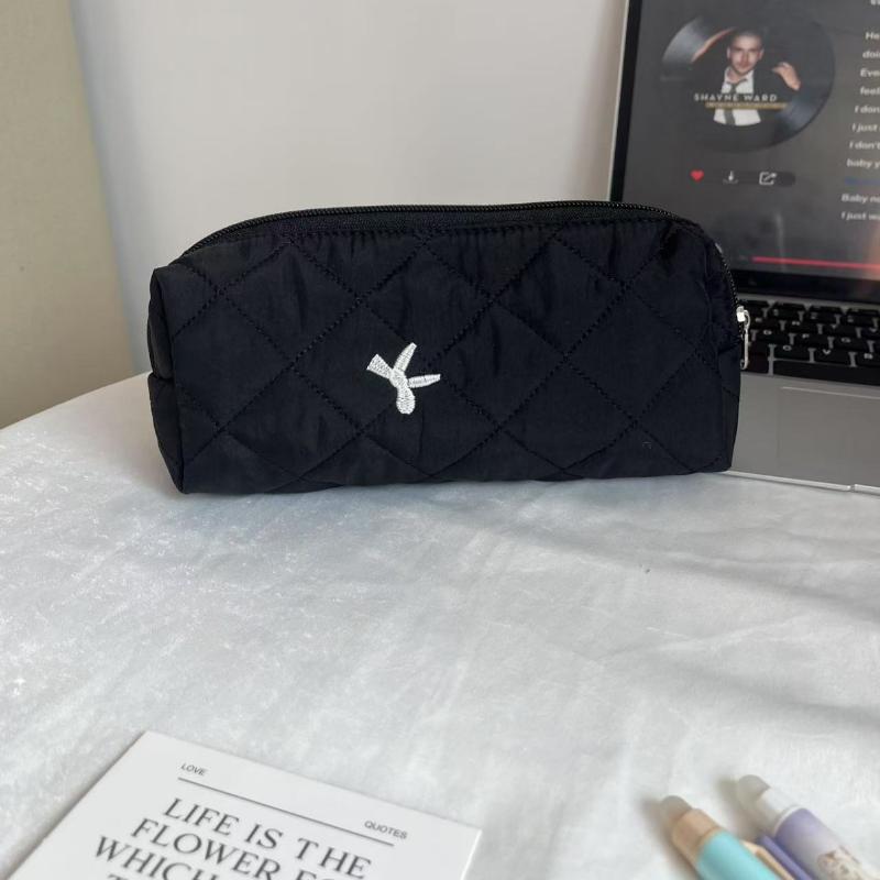 Silberner Ballettstil Niedliche Schleife Große Kapazität Federmäppchen Schüler Schreibwaren Lernmaterialien Schulanfang Kawaii Tasche