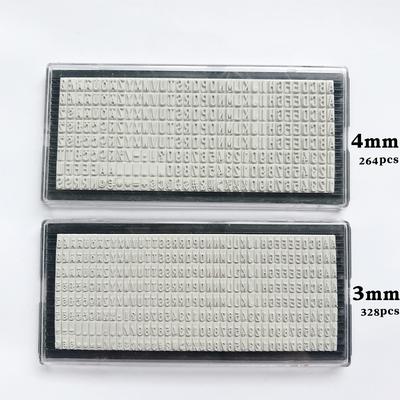 1 X Tip Damga/tip Plaka 3mm / 4mm / 6.4mm Dijital Harf Damgası İçin Tip Damga