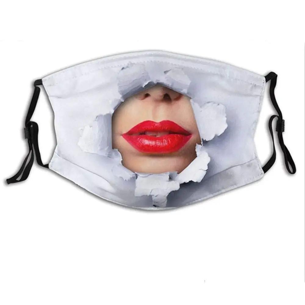 3D Three-dimensional Mask Personality Creative Social Funny Imitation Facial Expression Dance Cotton Printed Mask