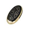 Hyundai Ioniq6 TPU Key Case - Modern Gold/Silver Edge, Fits 5/7 Button