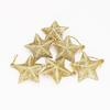 6Pcs DIY Christmas Tree Hanging Pendant Gold Glitter Xmas Tree Decoration  Home Navidad Decor