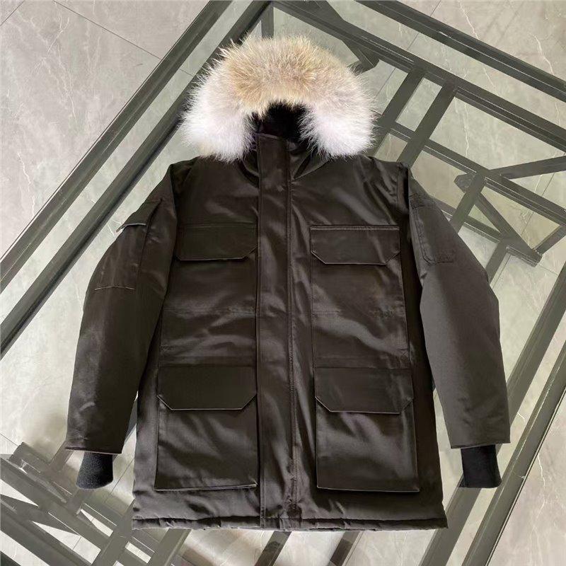 High Version New Goose Down Jacket Expedition Men and Women Canada Thickened Jacket Wolf Hair