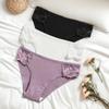 3Pcs/set Women Cotton Panties Low-Rise Underwear Patchwork Lace Briefs Female Soft Underpants Sexy Lingerie S-XL
