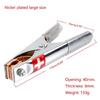 2PCS Car Battery Copper Plating Alligator Clip Big Size 17CM Battery Fire Cable