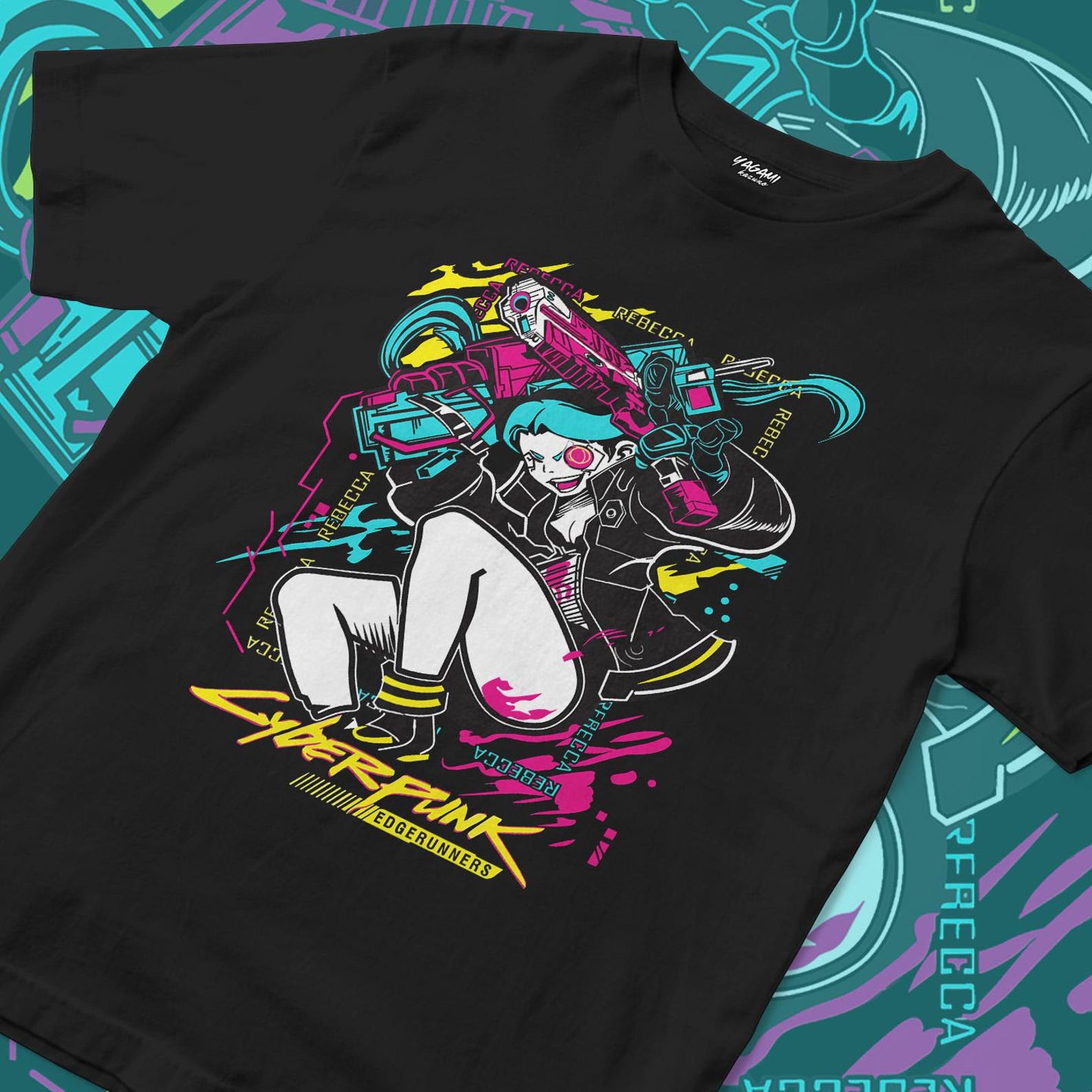 Neon Cyber Rebel | Unisex Jersey Streetwear Tee XL