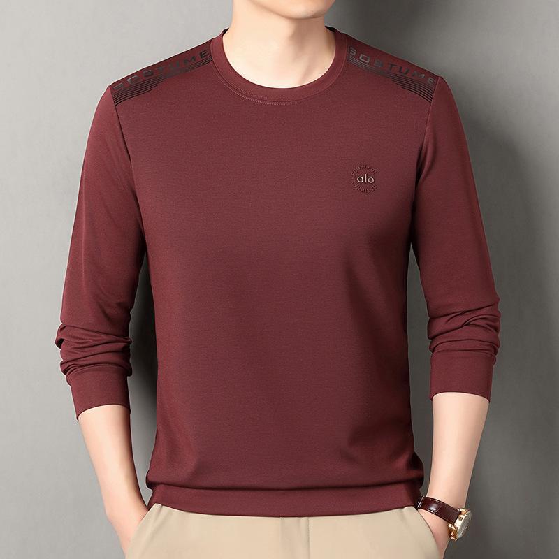 Crew Neck Long Sleeve T-Shirt Hoodie Loose Fit Casual M