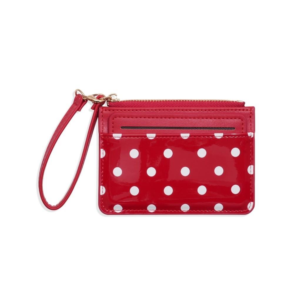 Ultra Light Polka Dot Card Holder Ultra Slim Women Mini Wallet Minimalist Coin Purse Evening Out