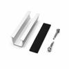 Solar Panel Mounting Brackets U Shape Rail Kit With Rubber Pad Self Drilling Screw For Roofing Solar Panels