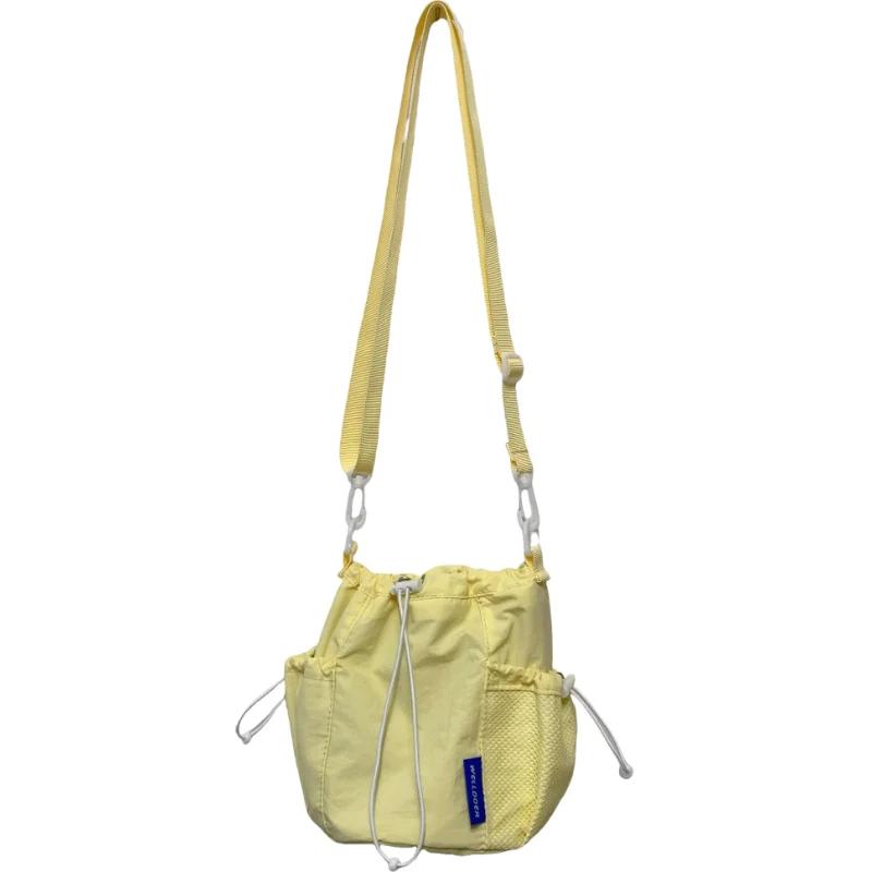 

New String Nyl Zipper Solid Shoulder Bags Versatile Commuting Crossbody Bags 2026 High Quality Ccise Bags for Women жовтий
