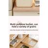 Sliding Lid Rice Storage Box New Plastic Food Grade Grain Bin Moisture Proof Multi-functional Rice Bucket Kitchen Food Storage Organizer