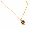 Raw Amethyst 925 Sterling Silver Necklace, Rough Gemstone Handmade Necklace Gift For Her Mom, Anniversary Gift