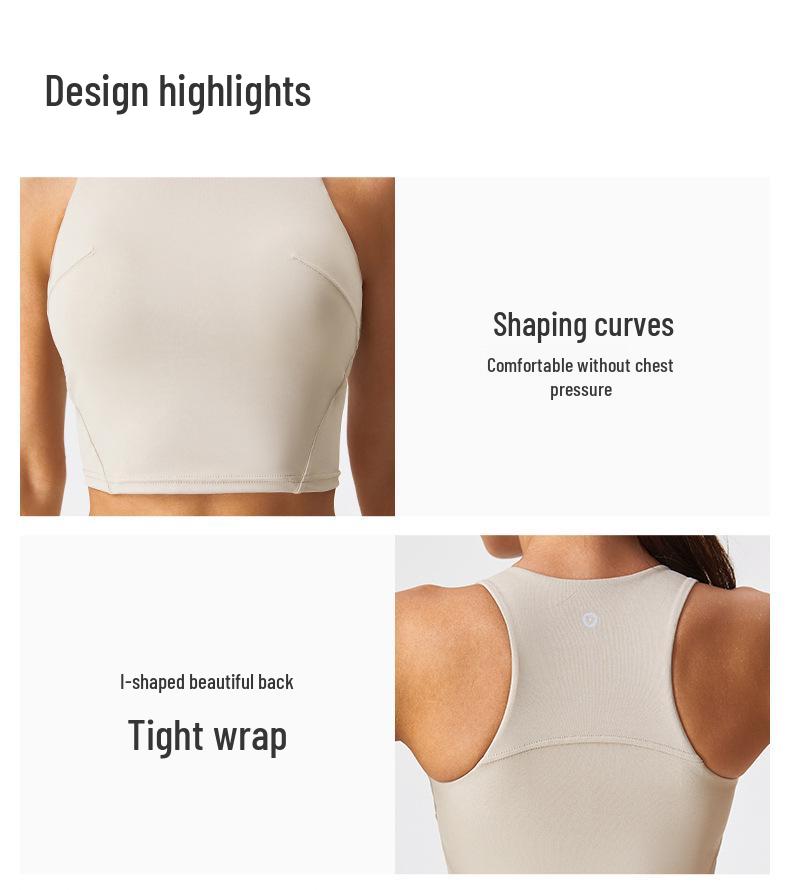 High-Intensity Racerback Nude Feel Slimming Sports Vest