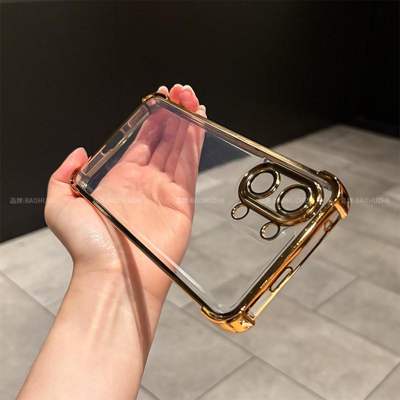 For Xiaomi POCO X8 Pro Max X8Pro Case Electroplated TPU Transparent Soft Silicone Cover Four Corner Protective Airbag Shell