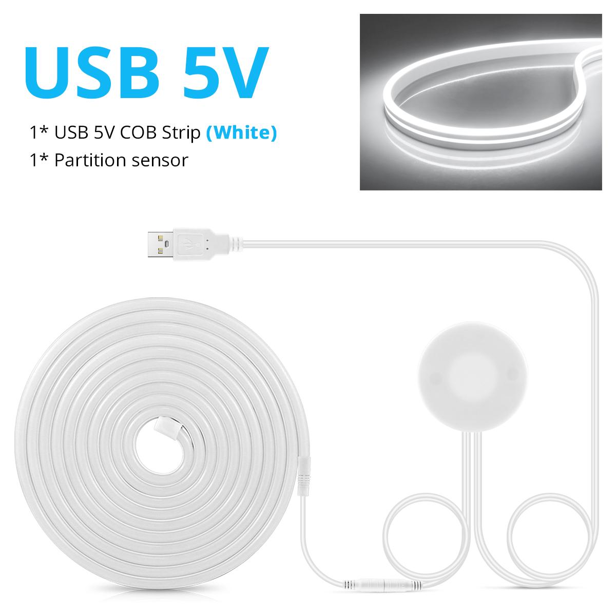 Caurspīdīgs koka USB 5 V LED