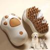 Steamy Dog Brush Electric Spray Cat Hair Brush 3 In1 Cat Steamer Brush for Massage Pet Grooming Removing Tangled and Loose Hair